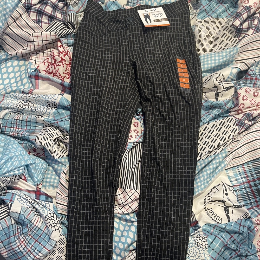 Black & White Plaid Pants